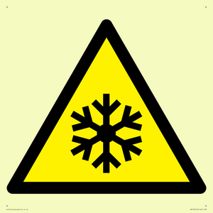 W010 Warning: Low temperature/freezing conditions
